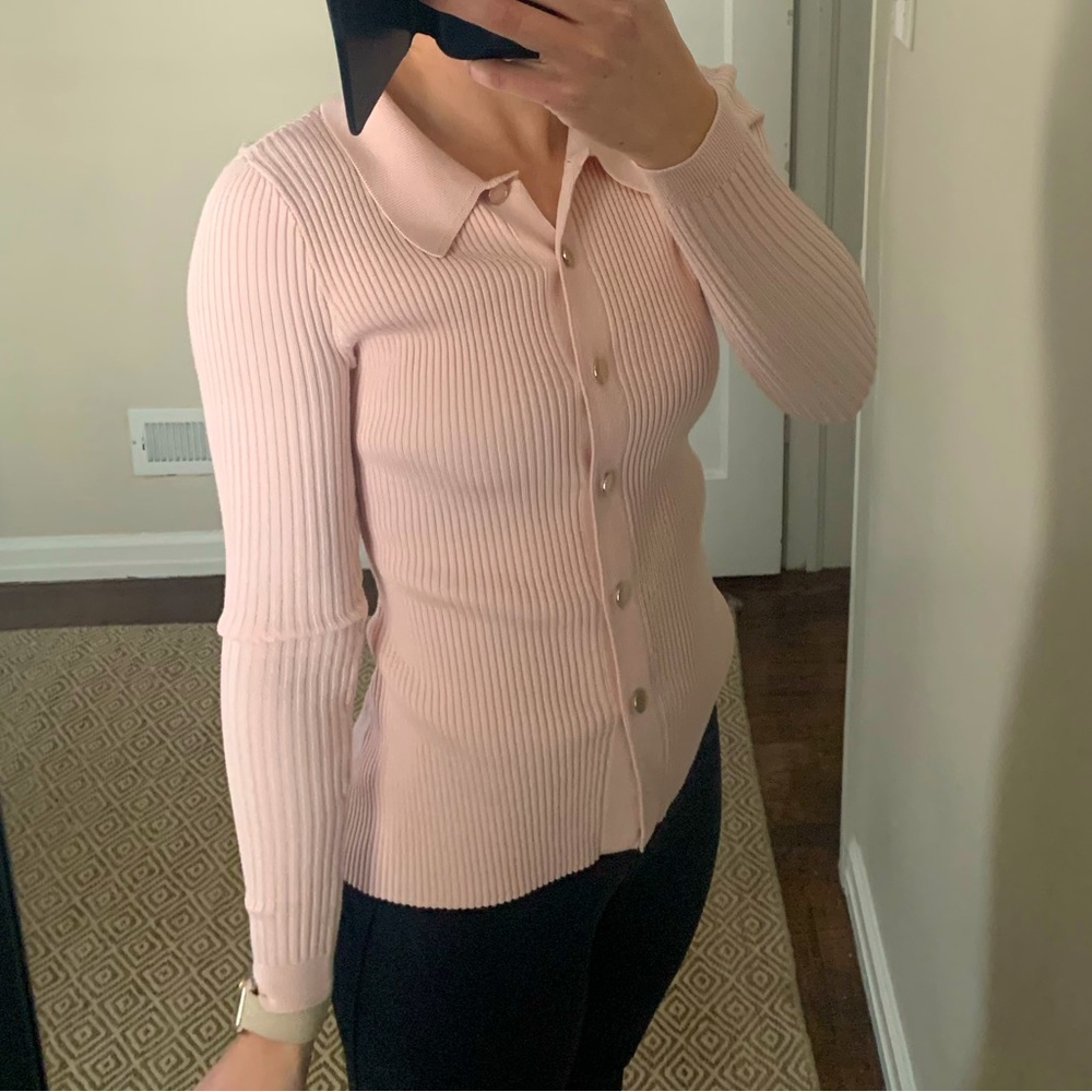White House Black Market Pink Sweater Size S